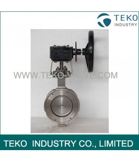 High Performance Two Offset High Pressure Butterfly Valve With API607 Fire Safe